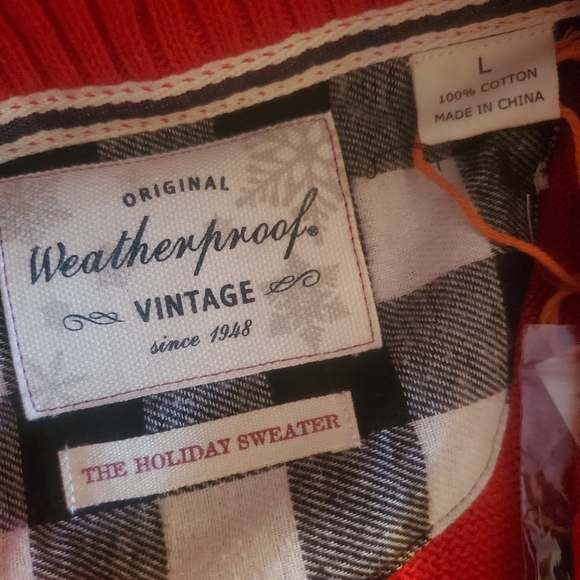 Waffle Weave Button High Collar Sweater NWT - Picture 7 of 14